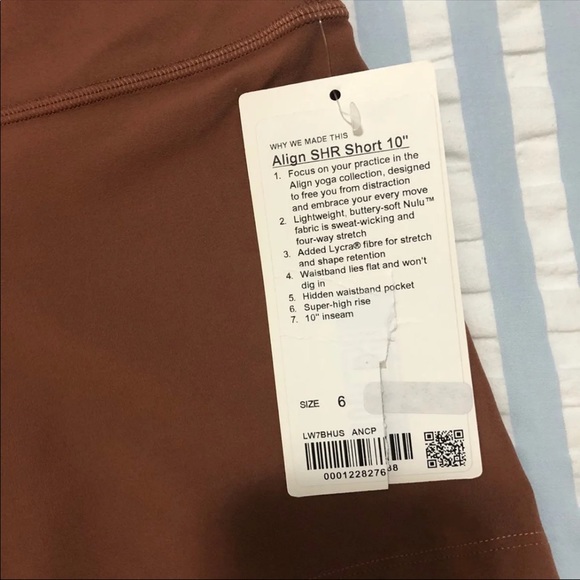 Lululemon 4” SHR Align Shorts Ancient Copper sz 6 - Picture 4 of 5